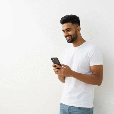 Influencer connecting with audience on social media