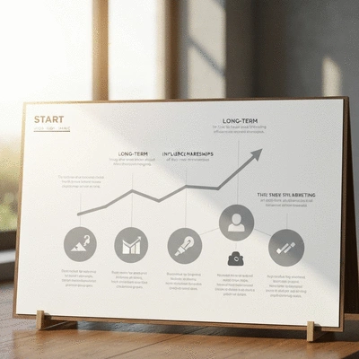 Chart depicting growth of long-term influencer partnerships